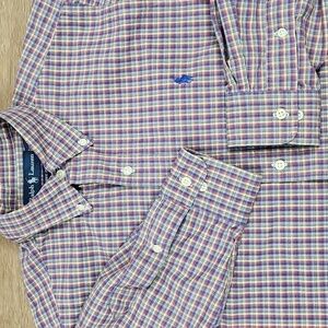 VTG Ralph Lauren Classic Fit 100% Cotton Plaid Long Sleeve Button Down Shirt